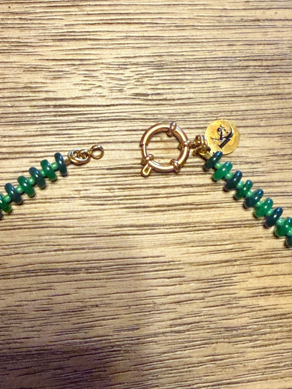 KC CHIC MALACHITE Beaded Necklace 16” - Picture 5 of 6